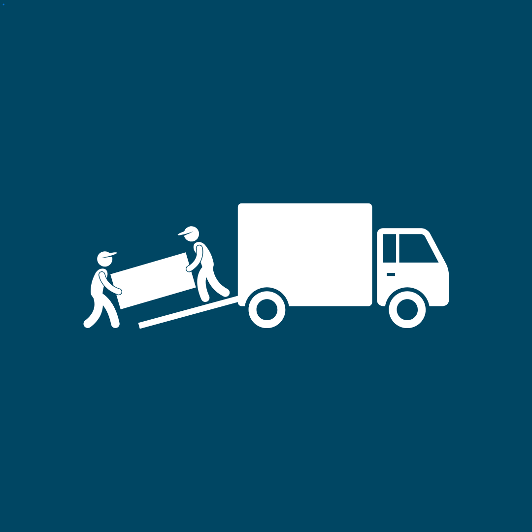 Symbol of moving truck