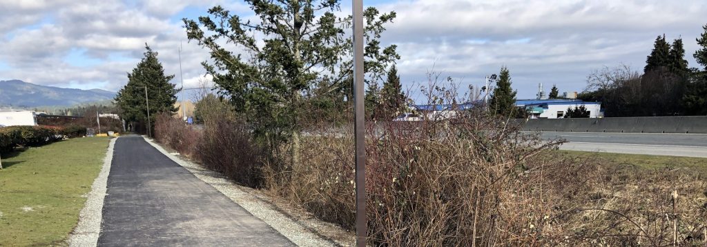 Smooth pavement on highway path